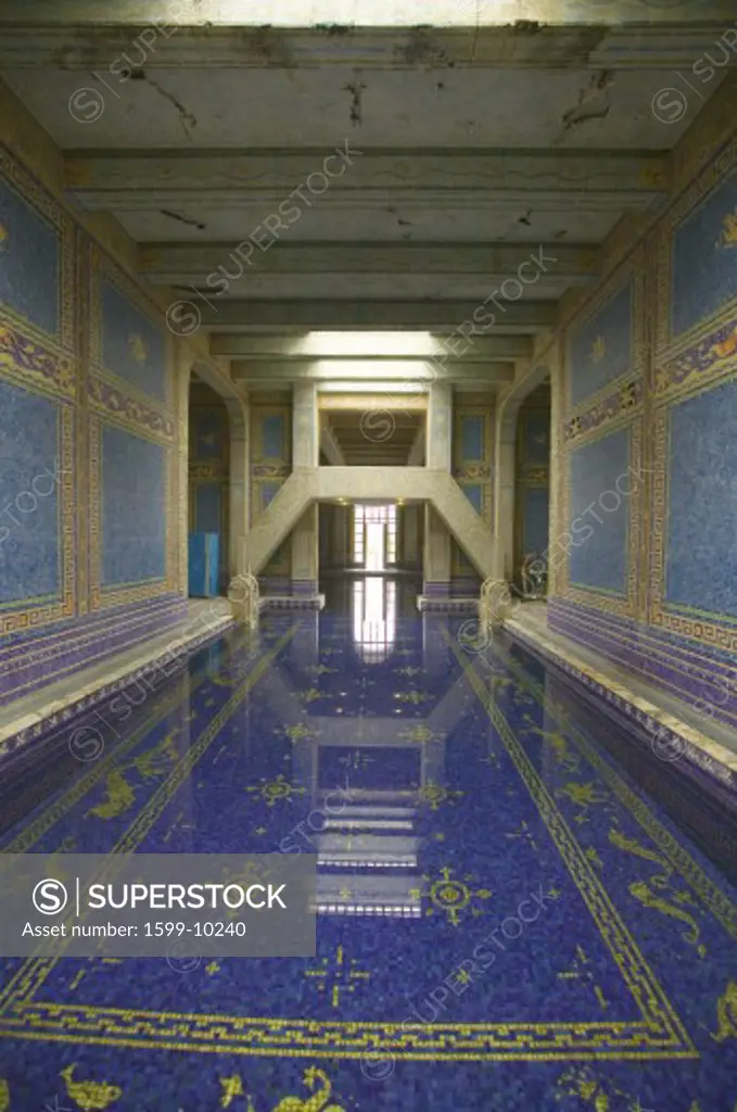 Indoor Roman Pool at Hearst Castle, San Simeon, California, where many celebrities went swimming