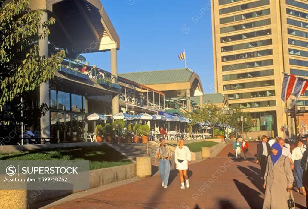 Tourists Strolling, Baltimore, Maryland