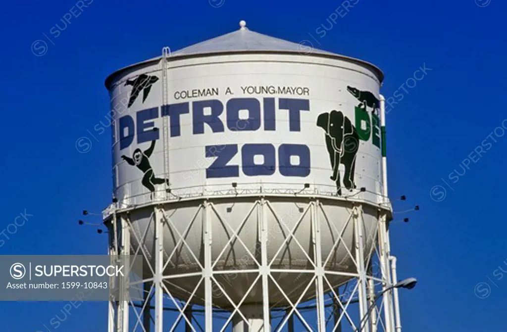Water tower at Detroit Zoo in Detroit, MI