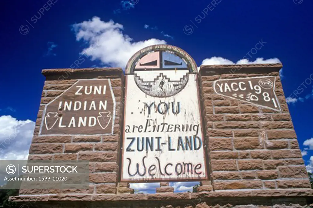Entrance to Zuni Indian Reservation