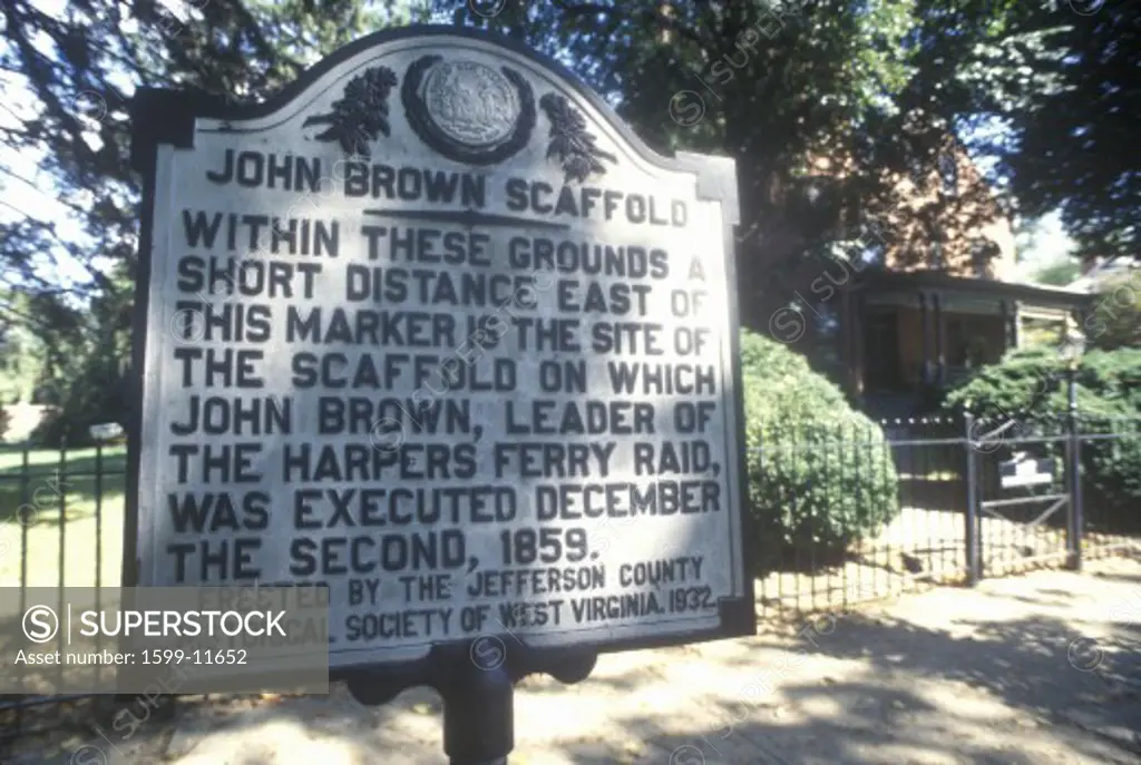 Site of John Brown's hanging, Charleston, WV