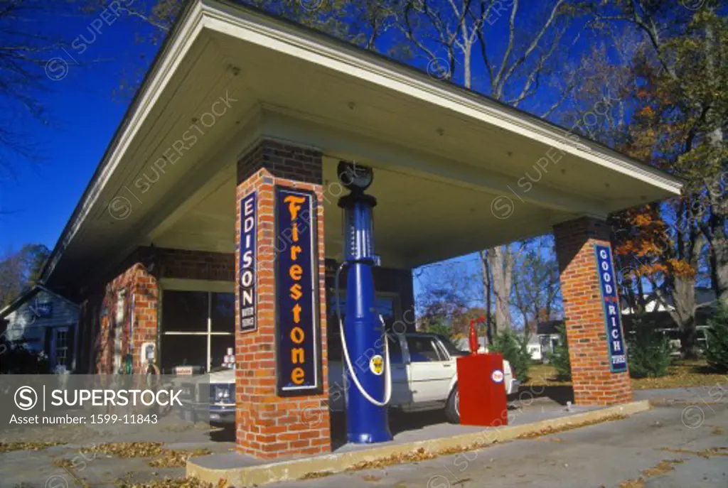 Historic Firestone gas station,  Mathews, VA