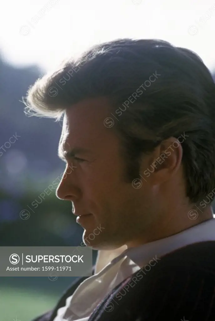 Clint Eastwood in outdoor portrait, 1959-61