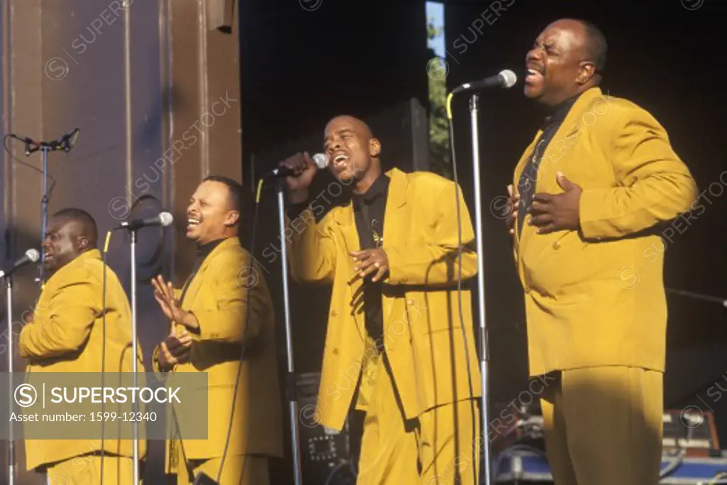 African-American gospel choir performing at Washington National Monument, Washington D.C.