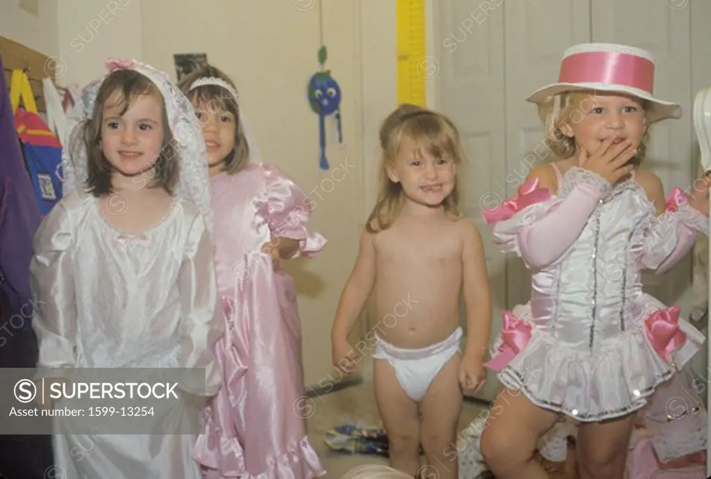 A preschool class playing dressup in Washington, D.C.
