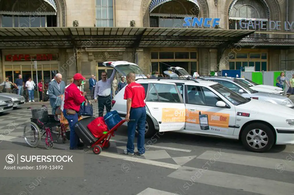 Exterior of the Gare de Lyon in Paris, France