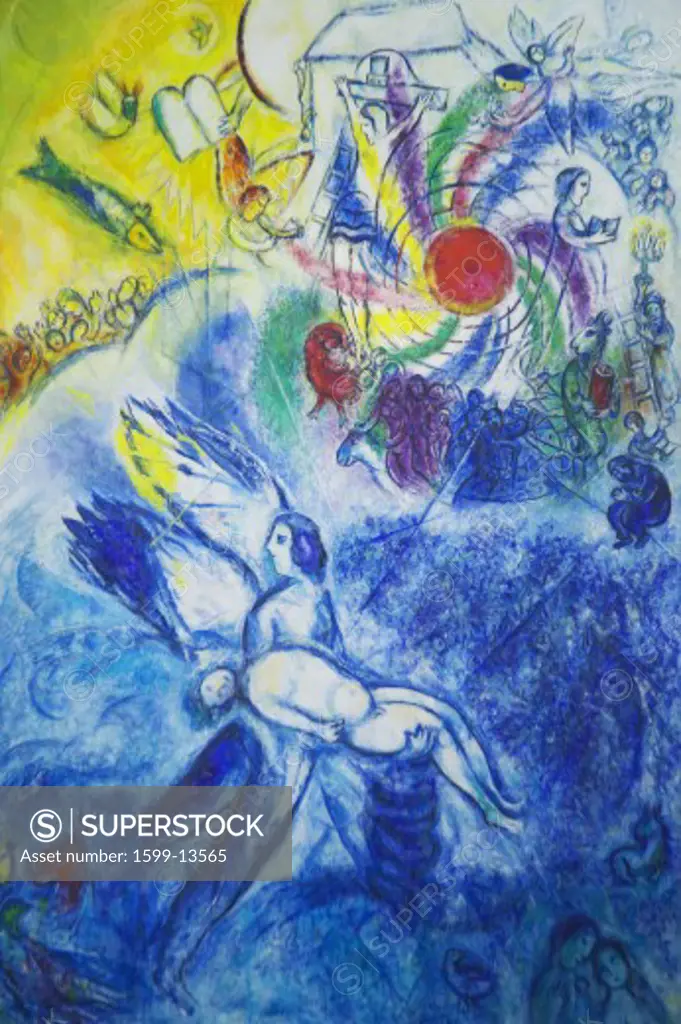 Painting by Marc Chagall, Marc Chagall Museum, Nice, France