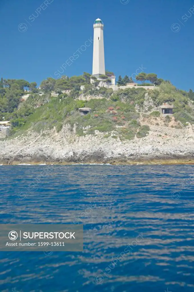 Lighthouse near Saint Jean Cap Ferrat, French Riviera, France