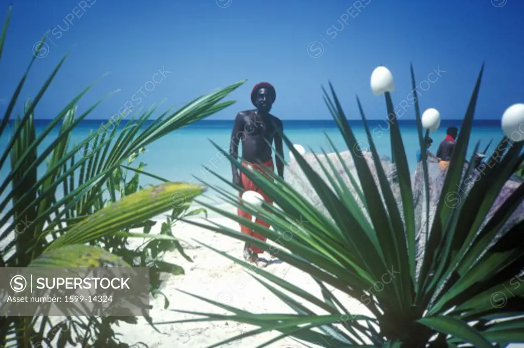 Beach life in the Caribbean, Negril, Jamaica