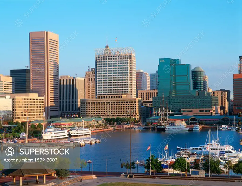 Inner harbor at Baltimore, Maryland