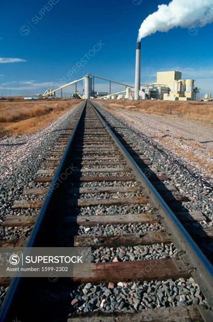 Railroad to Geothermal Plant, Wyodak, Wyoming