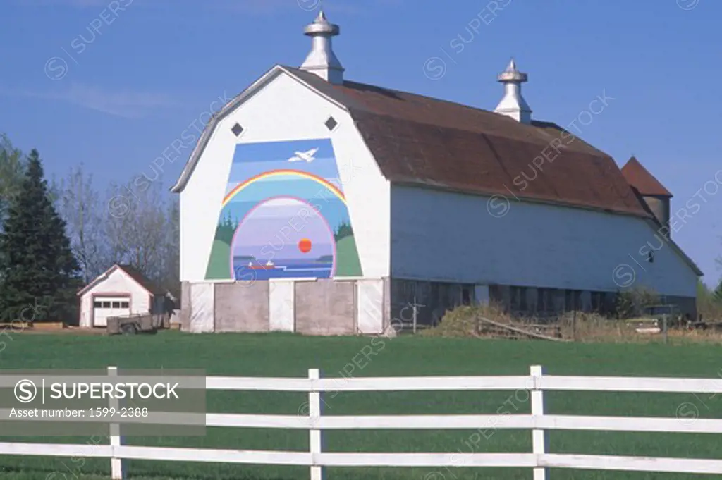 A barn on a dairy farm in northern WI 