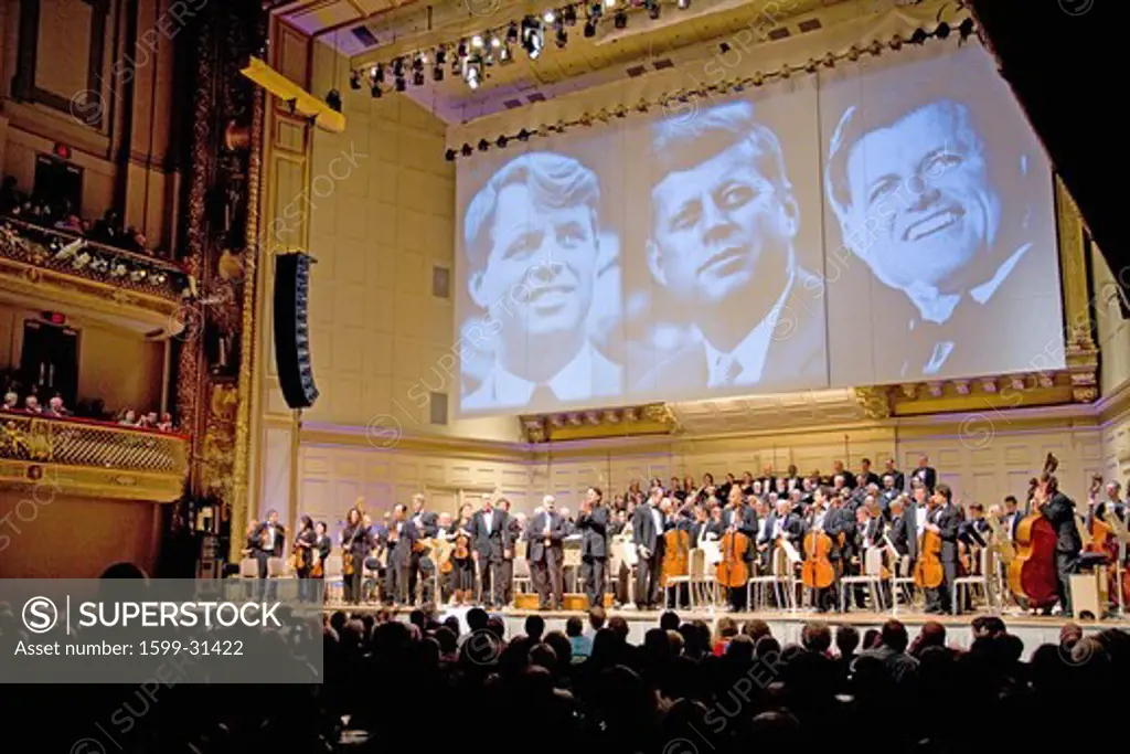 Tribute Concert to President John F. Kennedy, Senator Robert F. Kennedy and Senator Ted Kennedy, as Keith Lockhart conducts the Boston Pops perform at Symphony Concert Hall, Boston, Ma., USA
