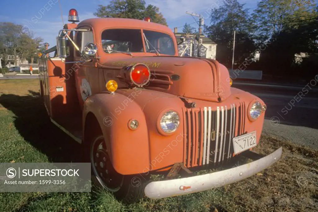 Antique fire engine, Foxborough, Massachusetts