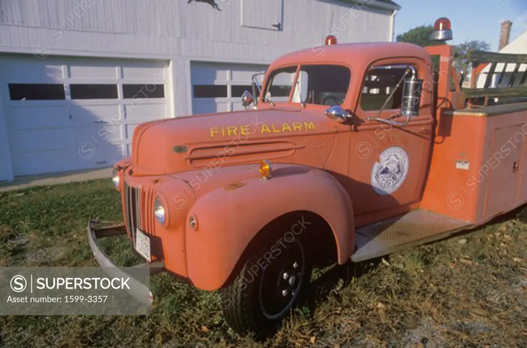 Antique fire engine, Foxborough, Massachusetts