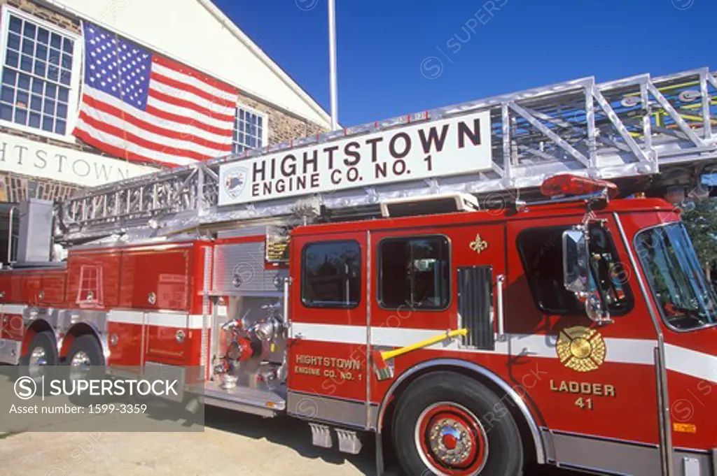 Hook and ladder fire engine, Hightstown, New Jersey