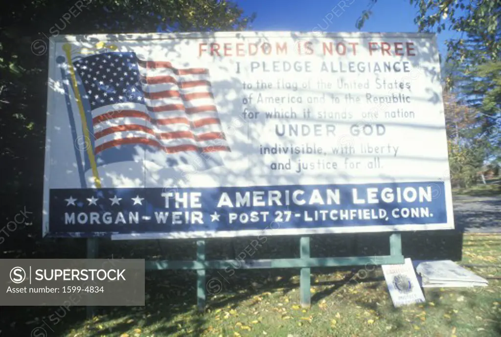 A sign for the American Legion