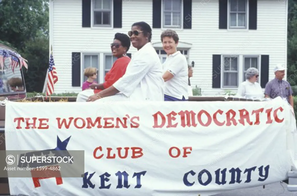 A sign that reads The Women's Democratic Club of Kent County”