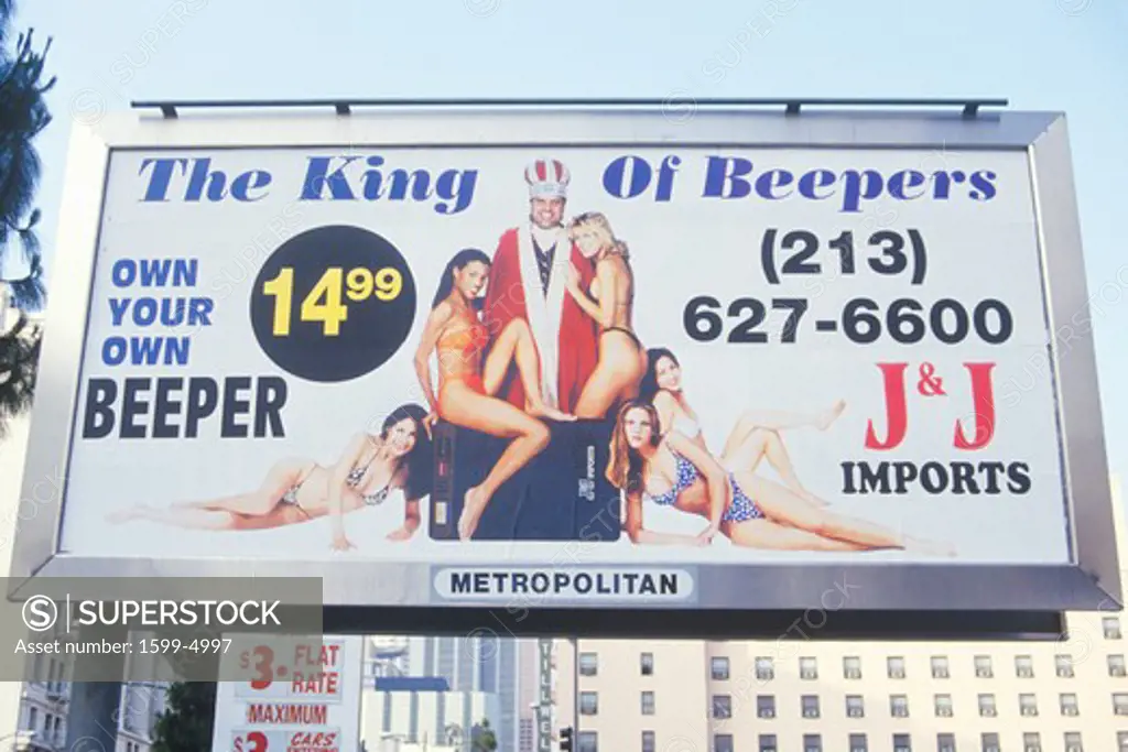 A sign that reads The king of beepers”