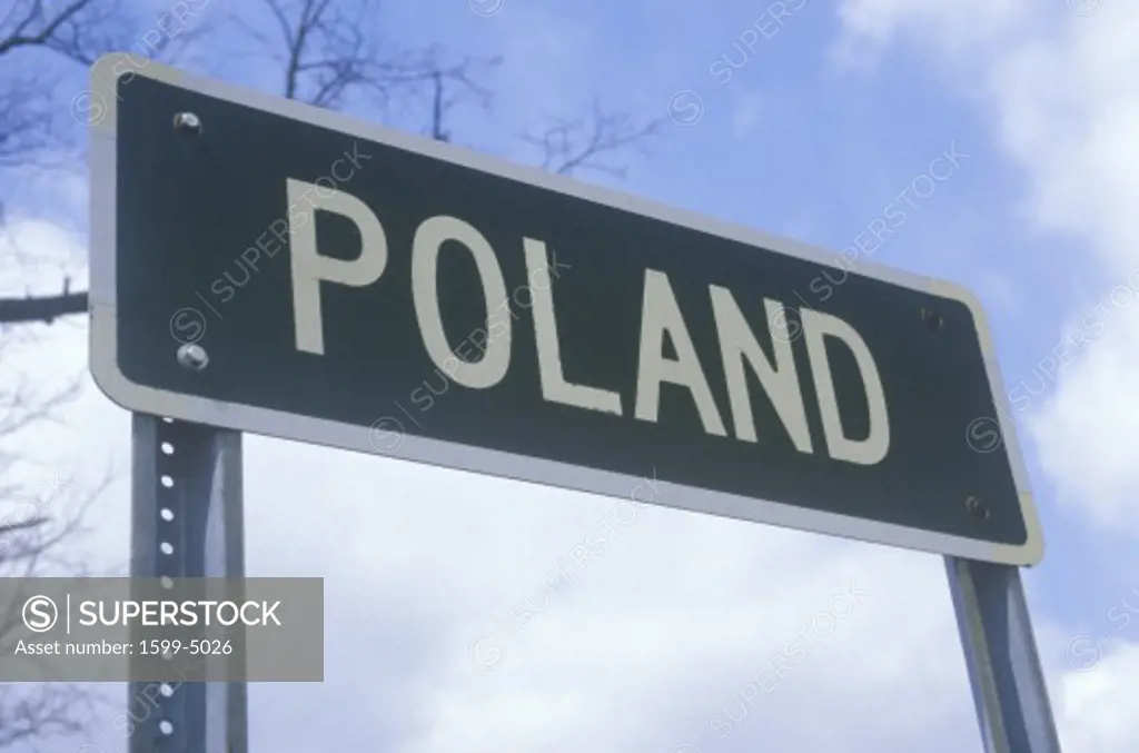 A sign that reads Poland”