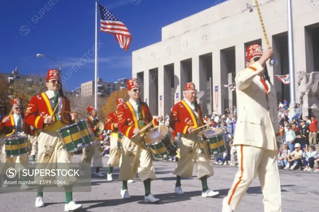 Marchers in Veteran's Day Parade, St. Louis, Missouri