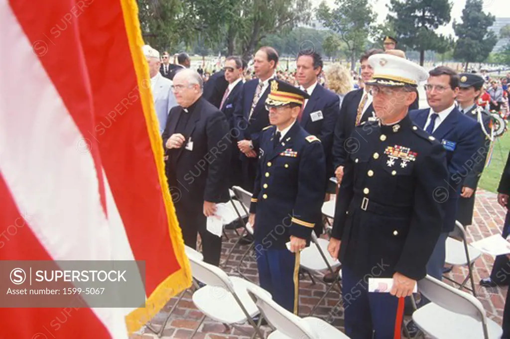 Veteran's Day Ceremony, Veteran's National Cemetery, Los Angeles, California