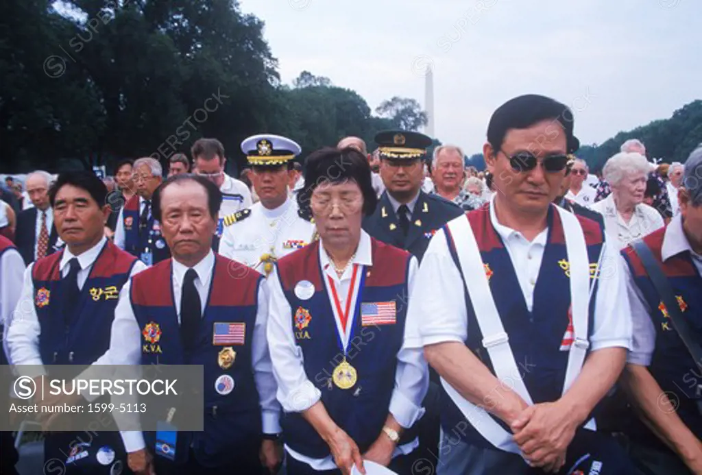 Korean-American Veterans at Korean War 50th Anniversary Ceremony, Washington, D.C.