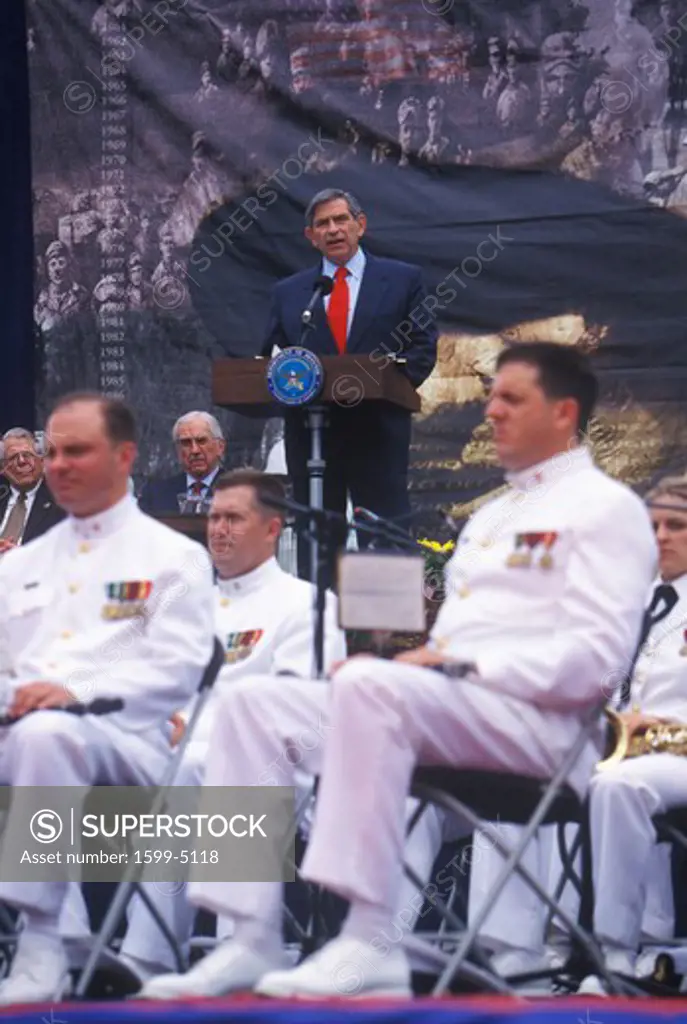 Under Secretary of Defense, Paul Wolfowitz, at 50th Anniversary of the Korean War Ceremony, Washington, D.C. 