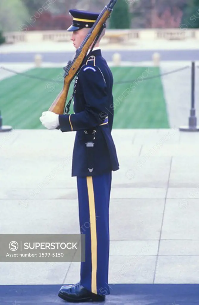 United States Marine armed guard, Arlington National Cemetery, Washington, D.C.