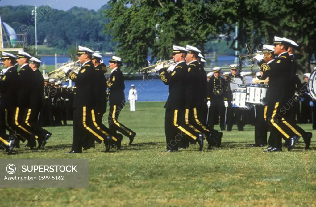Marching Band, United States Naval Academy, Annapolis, Maryland