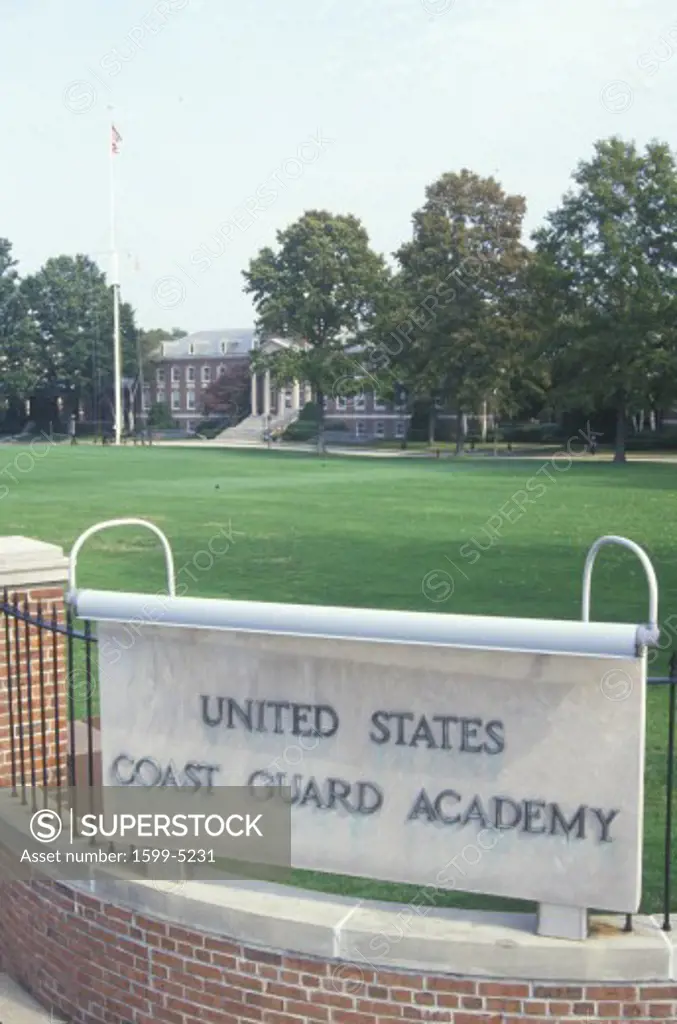 Entrance to the United States Coast Guard Academy, New London, Connecticut