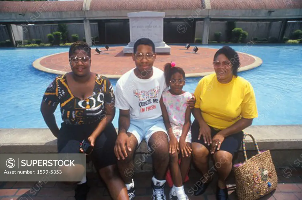 African-American Family at Martin Luther King Center, Atlanta, Georgia
