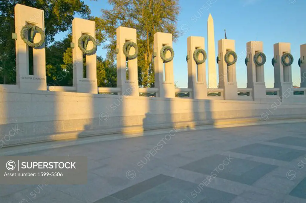 Wreaths at the U.S. World War II Memorial ,Washington D.C. 
