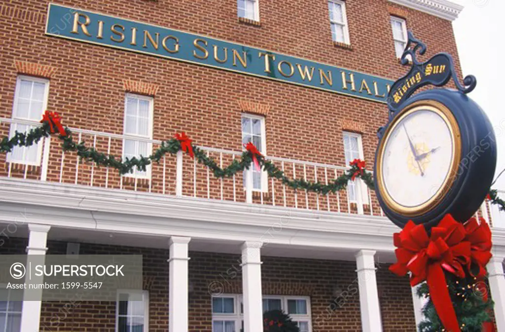 Rising Sun Town Hall exterior, Cecil County, Maryland