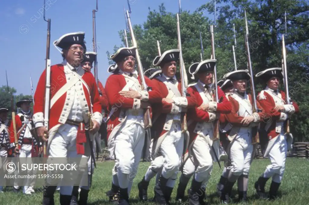 Revolutionary War Reenactment, Freehold, New Jersey, 218th Anniversary of Battle of Monmouth,1782