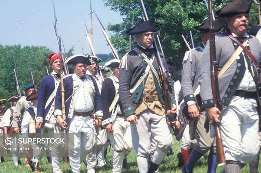 Revolutionary War Reenactment, Freehold, NJ, 218th Anniversary of Battle of Monmouth, Monmouth Battlefield state park