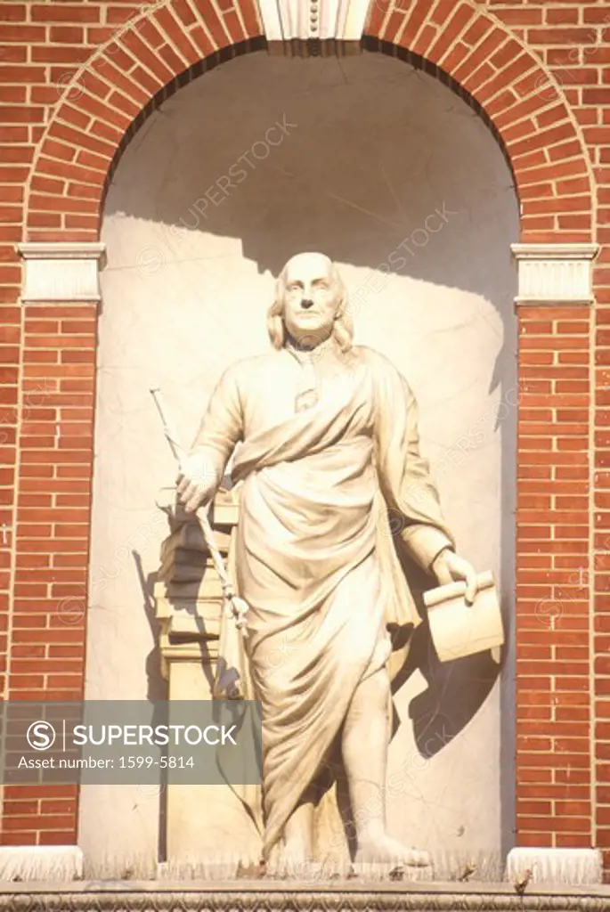 Ben Franklin statue in Philadelphia Pennsylvania
