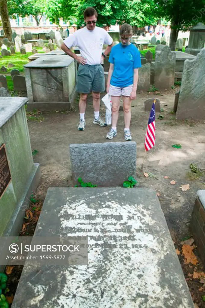 Benjamin Rush, M.D. gravestone in Christ Church Burial Ground, Philadelphia, Pennsylvania, a signer of the Declaration of Independence