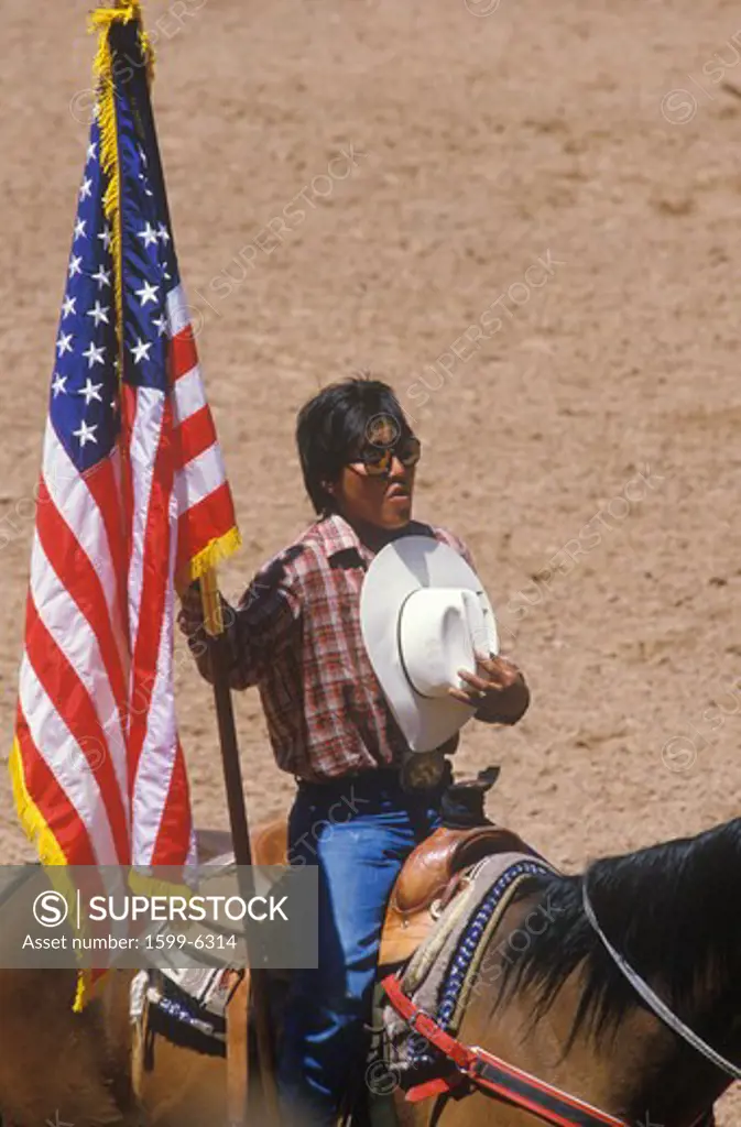 Opening ceremony, Inter-tribal ceremonial Indian Rodeo, Gallup NM