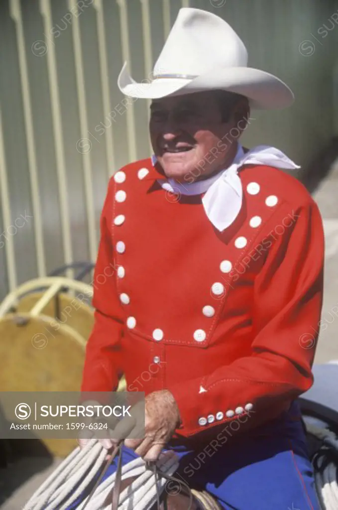 Legendary Monty Montana, cowboy, Labor Day rodeo, Ellensburg, Washington