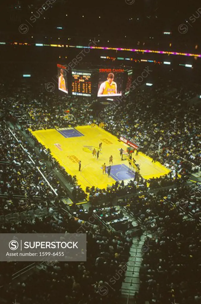 World Championship Los Angeles Lakers, NBA Basketball Game, Staples Center, Los Angeles, CA