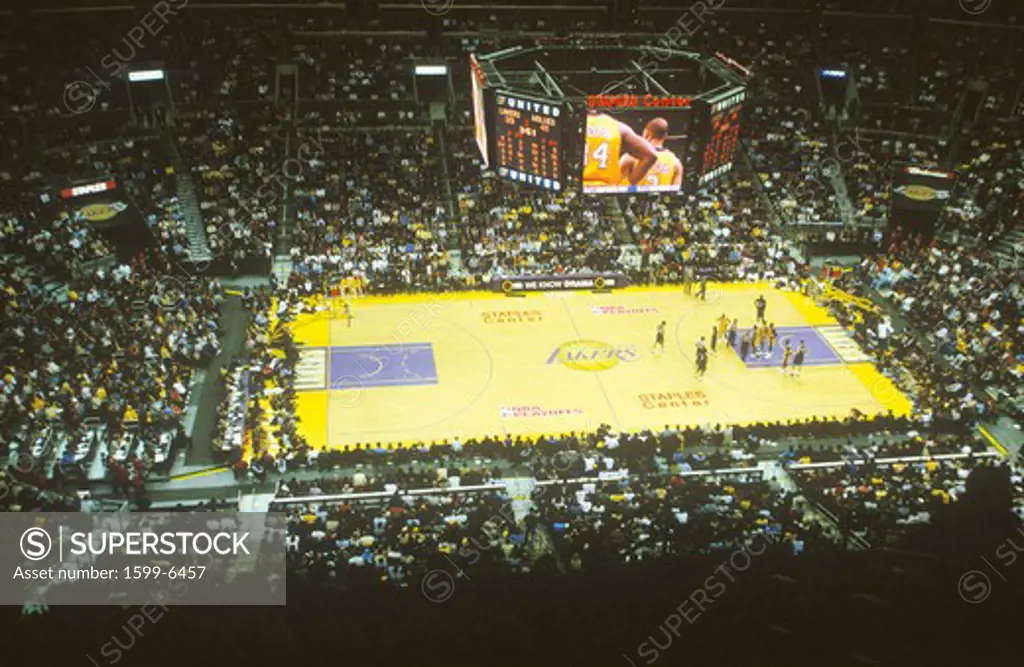 World Championship Los Angeles Lakers, NBA Basketball Game, Staples Center, Los Angeles, CA