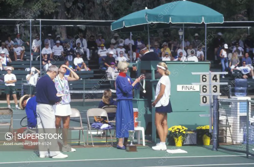 Tennis Serve, Annual Ojai Amateur Tennis Tournament, Ojai, CA