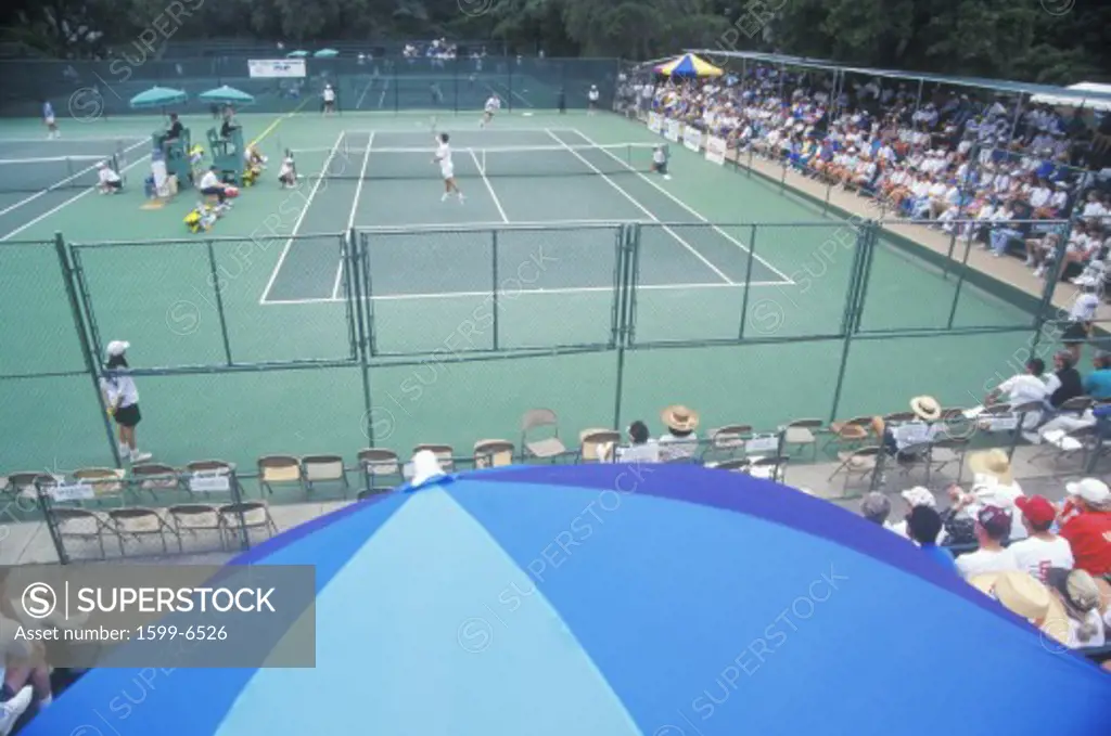 Tennis Serve, Annual Ojai Amateur Tennis Tournament, Ojai, CA