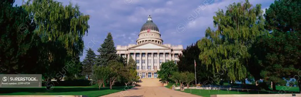 This is the State Capitol in daylight. It will be the winter Olympic city for the year 2002. 