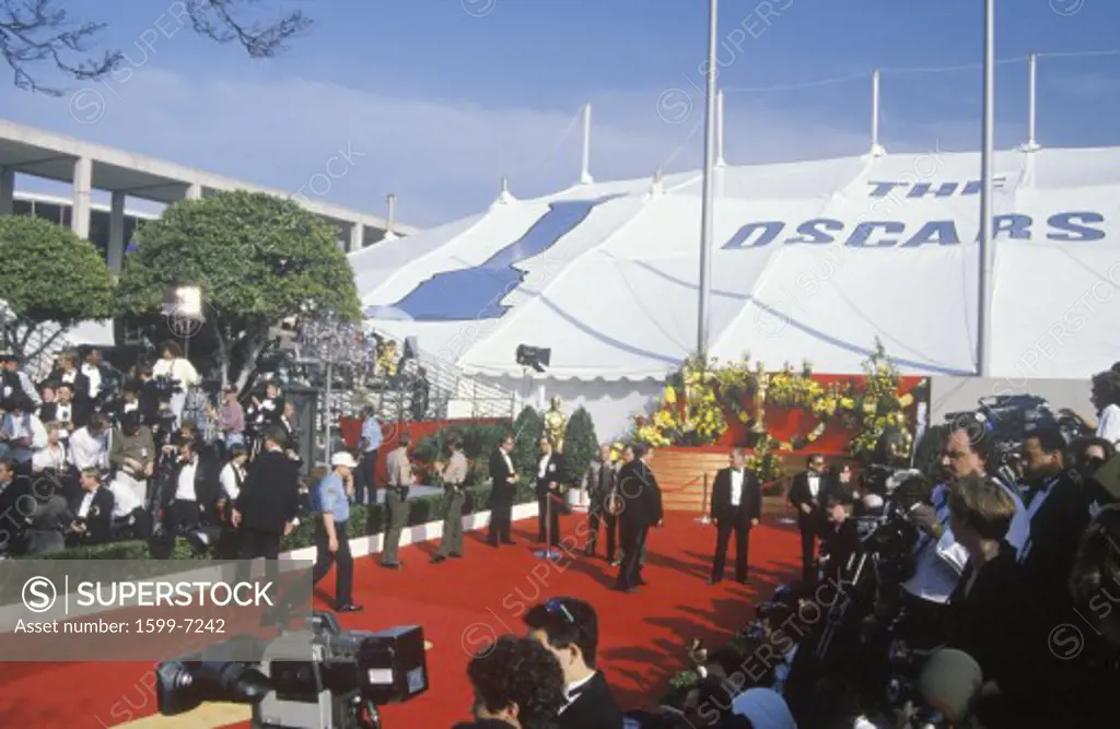 Red Carpet Preparations for 62nd Annual Academy Awards, Los Angeles, California