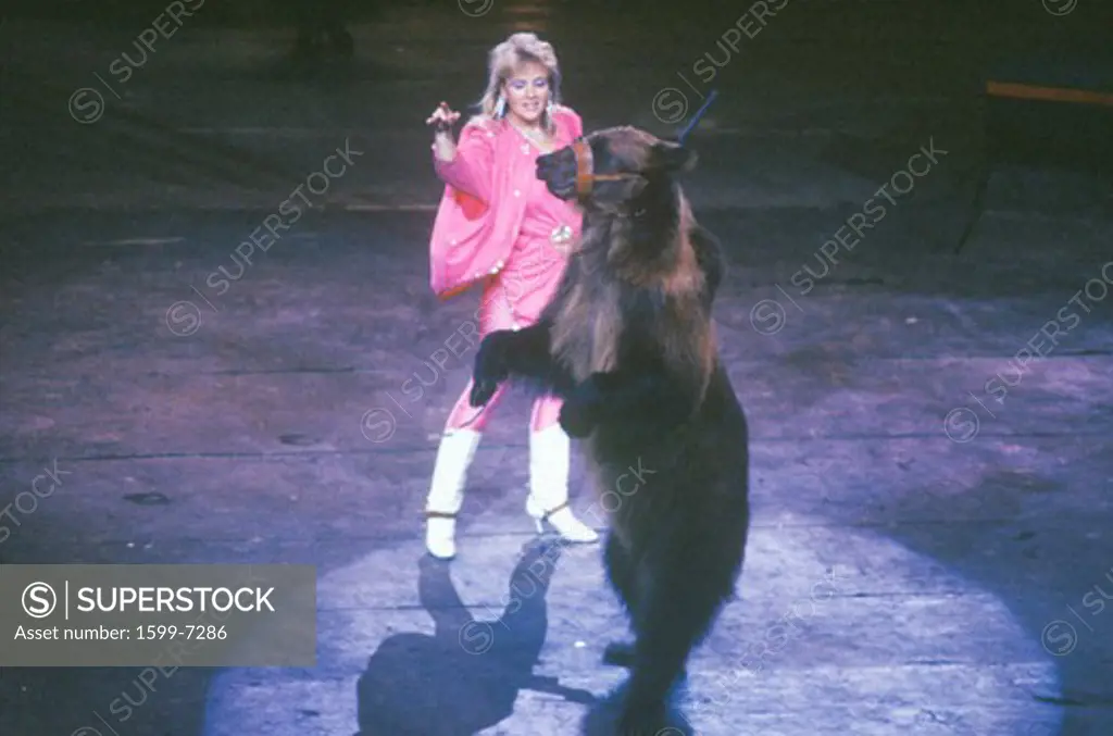 Female Trainer and Bear, Ringling Brothers & Barnum & Bailey Circus