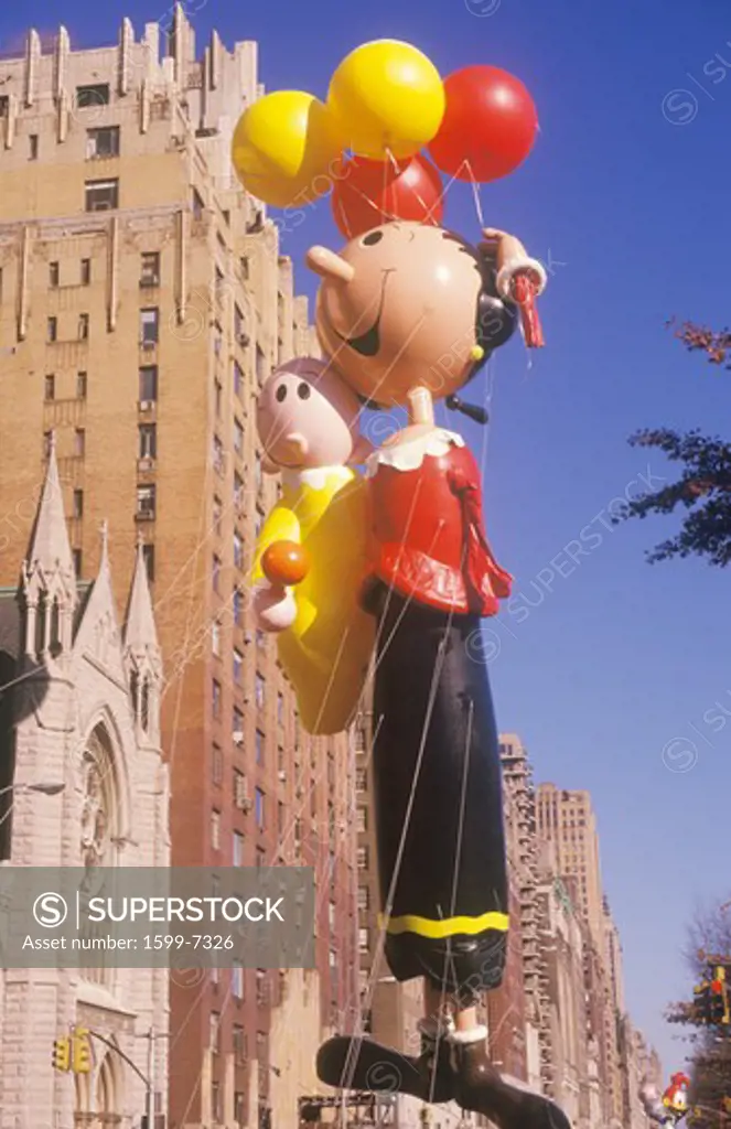 Olive Oyl Balloon in Macy's Thanksgiving Day Parade, New York City, New York