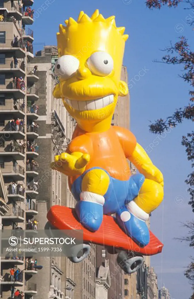Bart Simpson Balloon in Macy's Thanksgiving Day Parade, New York City, New York