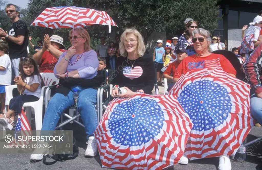 Spectators of July 4th Parade, Ojai, California